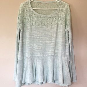 Free people crochet sweater